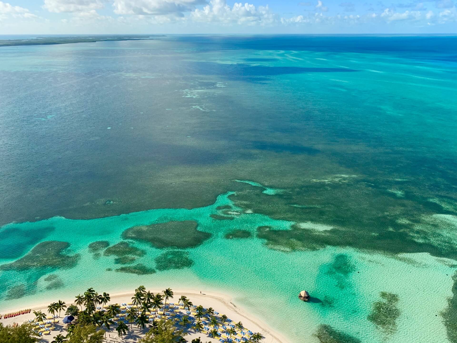 Bahamas Berry Islands aerial view