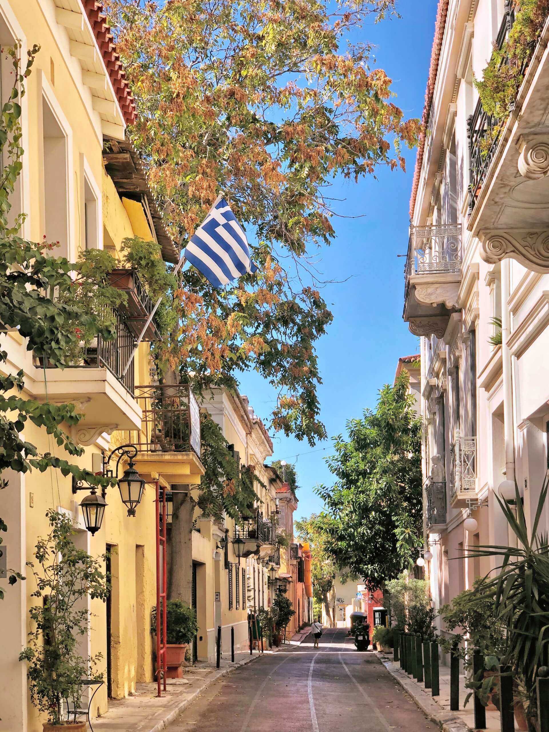 Streets of Plaka , Athens