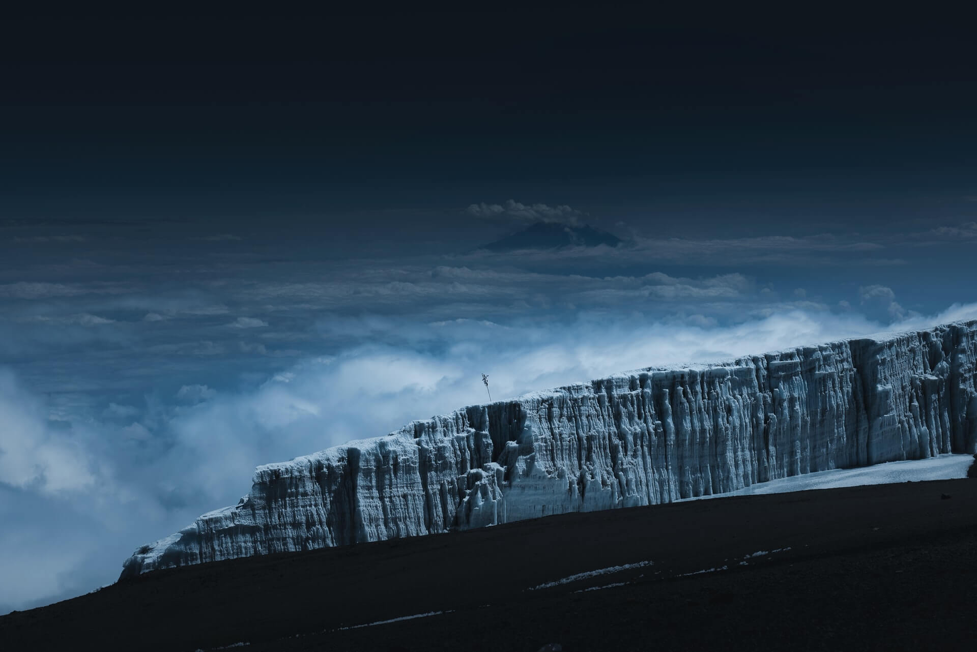 Glacier on Kilimanjaro